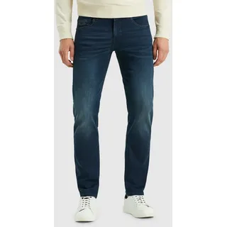 5-Pocket-Jeans PME LEGEND "NAVIGATOR PTR121", Herren, Gr. 32, Länge 36, blau (schwarz washed denim), Denim/Jeans, Obermaterial: 98% Baumwolle, 2% Elasthan, lang, Jeans 5-Pocket-Jeans