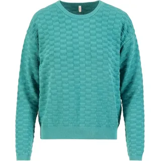 Blutsgeschwister Chic Promenade Damen Pullover diamond knit petrol XS