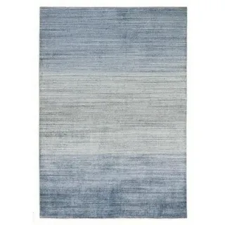 OCI DIE TEPPICHMARKE Teppich OCI DIE TEPPICHMARKE "Ecoline" Gr. 6, blau, B:200cm H:7mm L:300cm, Viskose, Teppiche, Teppich, Kurzflor, dezenter Glanz, Viskose, Handweb, Wohnzimmer