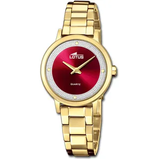 Lotus Damenuhr Edelstahl gold Lotus Classic Armbanduhr UL18893/2