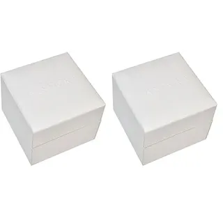Pandora kleine Damen-Schmuck-Geschenk-Box in der Farbe weiß - P4013 - ideal für Ringe und Charms - inkl. Kissen (Packung mit 2)
