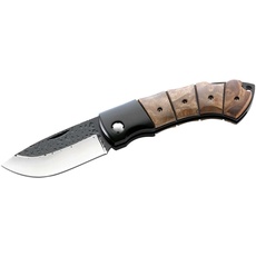 Herbertz Unisex Erwachsene Messer Taschenmesser Tagayasan-Holz Länge geöffnet: 20.0cm, grau, M