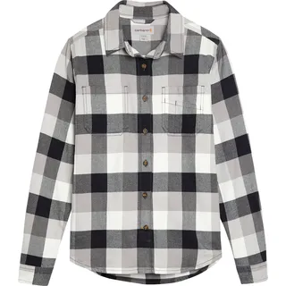 Carhartt Hamilton Plaid Flannel, Hemd Damen - Schwarz/Weiß - XS