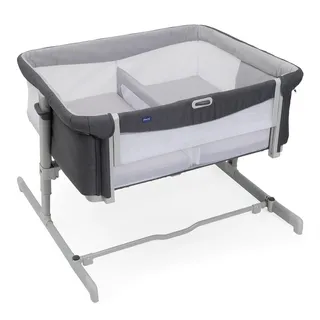 Chicco Next2Me Twins, Beistellbett für Zwillinge, grau