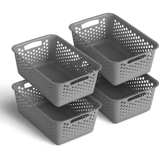 hopeg gmbh Aufbewahrungskorb 5L 20 x 30 x 11 cm schwarz