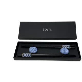 Soypi Essstäbchen aus Holz - 2 Paar Sushi Stäbchen zum Essen, Federleicht aber Stabil - Chinesische Stäbchen, Wiederverwendbar