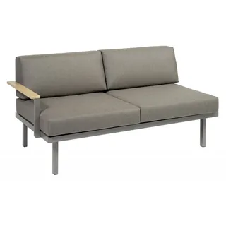 Sylt Holz Modul 150 x 84 cm Arm rechts - 10 - carbon D08 - burgund