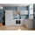 Winkelküche L-Form 310 x 172 cm Weiß-Beton Optik