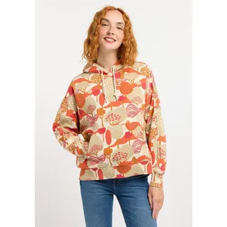 Ragwear PIRITA PRINT Hoodie Beige/Weiß S