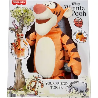 Fisher-Price Disney Winnie Puuh Plüschspielzeug, 30 cm große weiche Dein Freund Tigger Figur für Kinder ab 3 Jahren