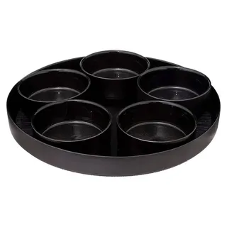 Aperitif-set "astra" schwarz 6-teilig - SG Secret de Gourmet - Schwarz