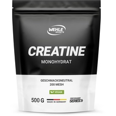 Bild Creatin Monohydrat Pulver - optimal hochdosiert 100% vegan - Wehle Sports (500g)