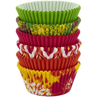 Wilton Baking Cups Neon Blumen - Muffinförmchen Papier, Muffin und Cupcake Förmchen, Papier-Backförmchen für kleine Cupcakes, Muffins, Pralinen - pk/150