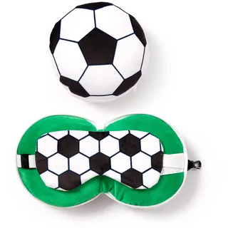 relaxeazzz Reisekissen mit Relaxeazzz Maske - Fußball