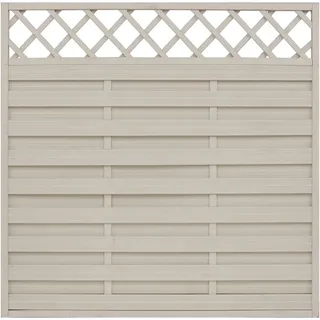 Sichtschutzzaun-Element Country Cream lasiert 180 cm x 180 cm