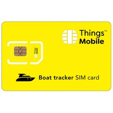 Daten-SIM-Karte für GPS Tracker für Boote - Things Mobile - mit weltweiter Netzabdeckung und Mehrfachanbieternetz GSM/2G/3G/4G. Ohne Fixkosten und ohne Verfallsdatum. 10 € Guthaben inklusive
