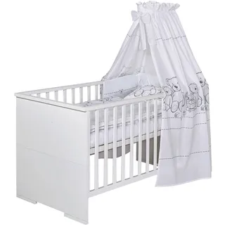 Schardt Kombi-Kinderbett 70x140 cm Maxx White - Maße: 145 cm x 77 cm x 83 cm - Farbe: Weiß, 04 863 52 02 - Weiß