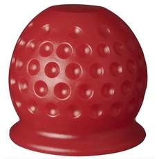 Anhängerkupplung Abdeckung, 50 mm Gummi/Kunststoff Anhängerkupplung Schutzkappe Anhängerkupplung Kugelkopf für Anhänger PKW LKW RV (Golfball rot)