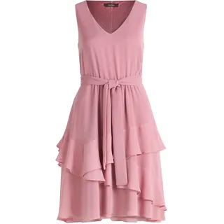 Cocktailkleid VERA MONT "Cocktailkleid mit Volant", Damen, Gr. 36, EURO, rosa (vintage blossom), Obermaterial: 100% Polyester Pol. recyc.., Kleider Cocktailkleid