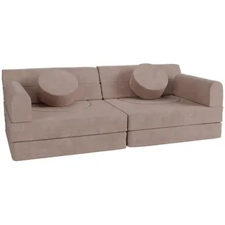 Juskys Kindersofa Kayo cord rosa , Rosa , Textil , 150x50x75 cm , Babymöbel & Kindermöbel, Babyzimmer, Kindersessel & Kindertische