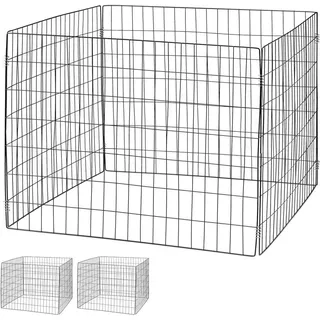 Relaxdays 3Xkomposter , Schwarz , Metall , 90x70x90 cm , Gartenzubehör, Gartenpflege, Gartengeräte