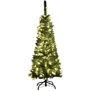 Costway Bleistift Weihnachtsbaum Grün 135 cm