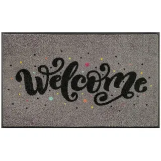 Wash+Dry WASH + DRY Fußmatte 50 x 75 cm Motiv WELCOME CONFETTI