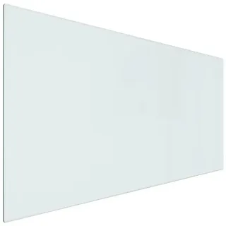vidaXL Kaminofen Glasplatte Rechteckig 100 x 50 cm Bodenplatte transparent