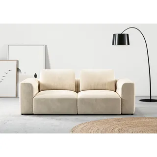Home affaire 2-Sitzer »Cushid« Modulsofa, bestehend aus 2 Teilen, Breite 218 cm, beige