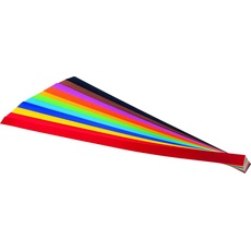 Bild von Flechtstreifen 130g/m2, 50x2,0cm, 200 Streifen 10-farbig sortiert