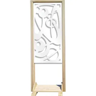 INTERSTELLAR – Raumteiler – Modulierbarer Paravent – 70x190 cm – aus Holz und PVC weiß