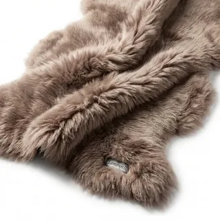 Lammfell beige 95cm Premium von LANAMED. Geschenk-Qualität. Besonders zart und hautverträglich. Echtes Fell vom Lamm, Schaffell