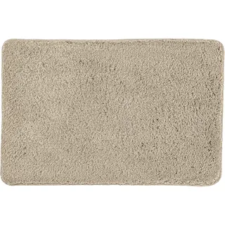 Kleine Wolke Badematte ""Scott", Badvorleger, Badezimmer Teppich" Höhe 12 mm rutschhemmend beschichtet fußbodenheizungsgeeignet Badteppich, Uni Farben, weich & kuschelig, taupe