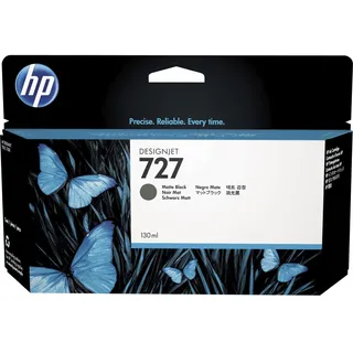 HP 727 Mattschwarz 130 ml Original Druckerpatrone (B3P22A) für HP DesignJet mit HP Tinte für Großformatdrucker der Serien HP DesignJet T2500, T1500 & T900 sowie den HP 727 DesignJet Druckkopf