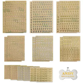 HMCEY 18 Stück Buchstaben Und Zahlen Aufkleber,Klebebuchstaben Selbstklebend,Wachsbuchstaben für Kerzen,Alphabet Sticker Wachszahlen,Mini Buchstaben Sticker,Letter Stickers,Wachsschrift für Kerzen
