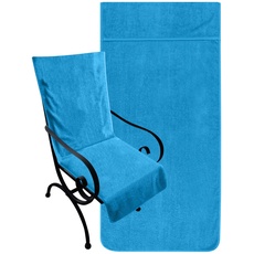 Dyckhoff Schonbezug mit Kapuze für Gartenstuhl oder Gartenliege 270.1158, Gartenstuhl, blau