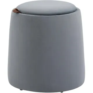 Homcom Sitzhocker Rund Kunststoff 44 x 47,5 x 44 cm Grau