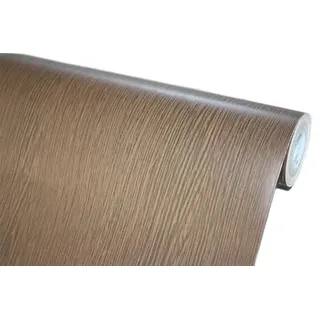 BUVU Klebefolie Möbel braun Holzoptik Möbelfolie Selbstklebende Folie Holz Tapete 45cm X 800cm braun Vintage Streifen Folie Wasserdicht Wandtapete für Möbel Wände Schränke Küche Tische