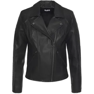 LASCANA Lederimitatjacke Damen schwarz Gr.38