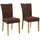 Esszimmerstuhl Colorado Mikrofaser braun 2er Set