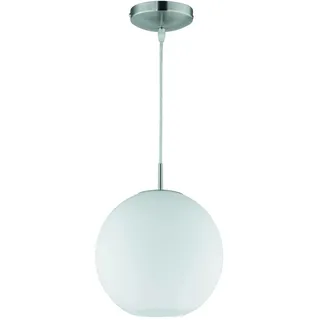 Trio Runde Pendelleuchte 1-flg. Ø25 cm kugelförmig opalglas nickel matt