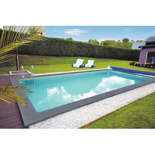 Xxxl Pool Kwad Plus Gran Canaria , Blau , Kunststoff , 350x150x700 cm , Freizeit & Co, Pools & Wasserspass, Einbaupools