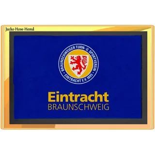 Eintracht Braunschweig Fußmatte Teppich Gr. 40x60cm Fussabtreter Türvorleger NEU