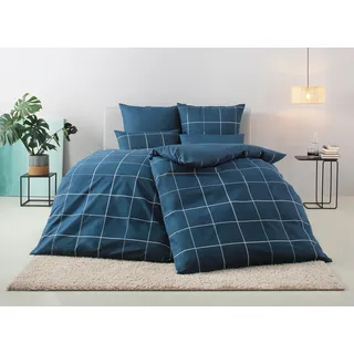 otto home »Nature in Gr. 135x200 oder 155x220 cm« 2 Stk. Bettwäsche in unregelmäßigem Karo-Muster,