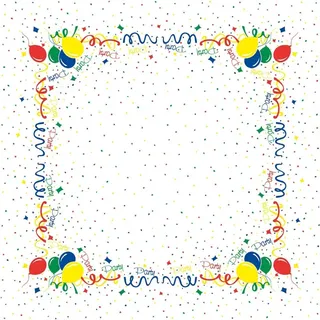 Mank GmbH Tischdecken aus Airlaid, Mitteldecke 80 x 80 cm, Mank Einmal Tischdecke für Gastronomie und Feiern 20 Stück Faschingsdeko Karneval Luftschlangen Party