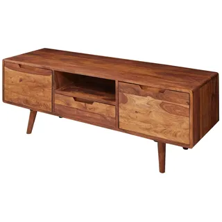 Wohnling AMANA Lowboard 135x51x45 cm Braun Holz