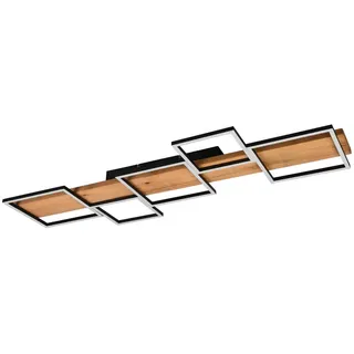 Trio Harper 1 eckig braun, schwarz, Holz, Metall