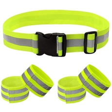 GeekerChip 5 pcs Reflektorband,Reflektierendes Armband Reflektor Sicherheit Reflexband,für Outdoor Jogging,Radfahren,Wandern,Motorrad-Reiten oder Laufen