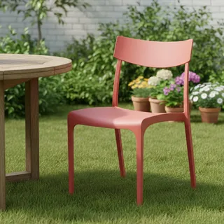 Dmora Gartenstuhl Orcus 54 x 46 x 80 cm rot