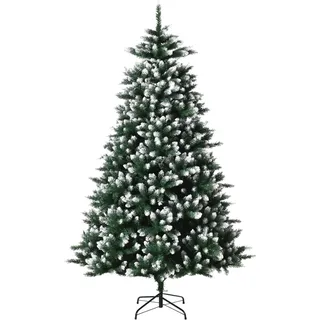 Künstlicher Weihnachtsbaum - PVC und Metall - Höhe 2 m - Ohne Beleuchtung - Stabiler Metallständer - Grün - Grün